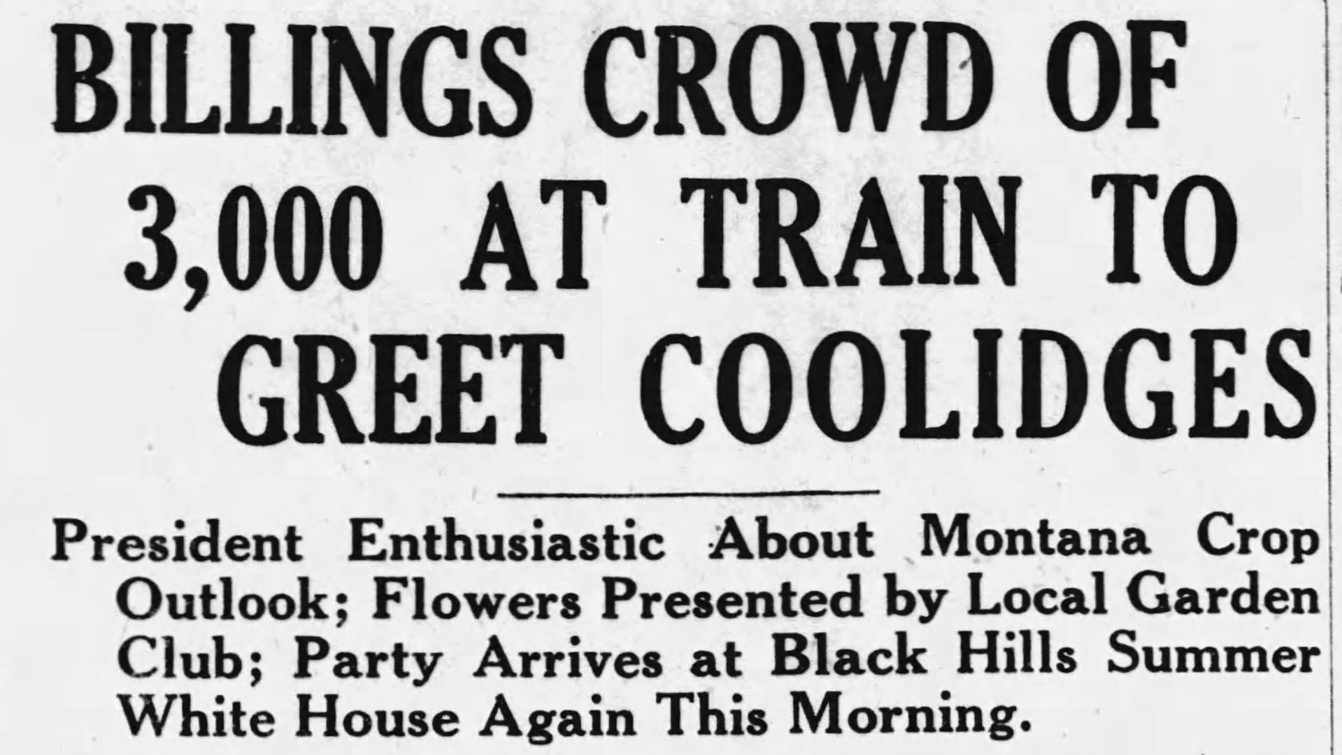 Calvin Coolidge — 1927